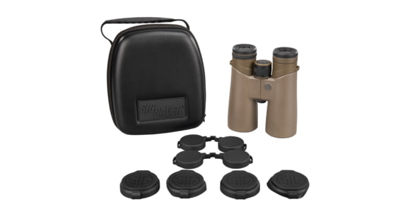 Image of Sig Sauer ZULU4 HD Marine, Binocular, 50mm Objective, 12X Magnification, Matte Finish, Orange, Includes Carrying Case, Neck Strap and Lens Covers, SOZ40002OR