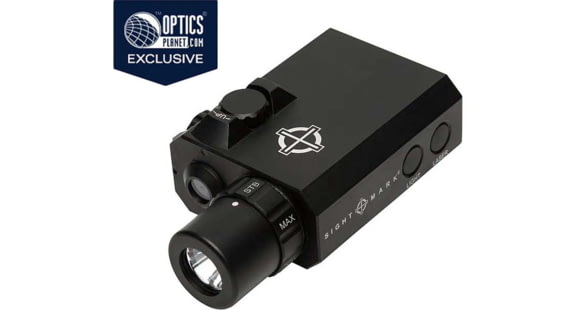 Image of SightMark LoPro Compact Flashlight with Green Laser Sight, Black, SM25012
