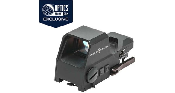 Image of SightMark Ultra Shot Open 1x 33x24mm Reflex Red Dot Sight A-Spec, 5 MOA Red Dot, 3 MOA Red Dot, Black, SM26032