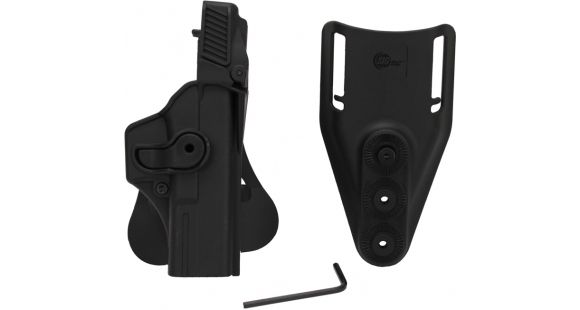 Image of SigTac Retention Roto Paddle Holster, Level 3, For Glock 17, 22, 31, 34, 35 Black 110113