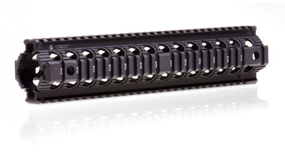 Image of Troy 12in Rifle Length Drop In Battle Rail - Black MRF-D2BT-00