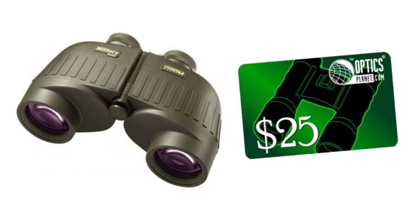 Image of Steiner 10x50mm Military R SUMR Waterproof Porro Prism Binocular and FREE 25 OpticsPlanet Gift Certificate
