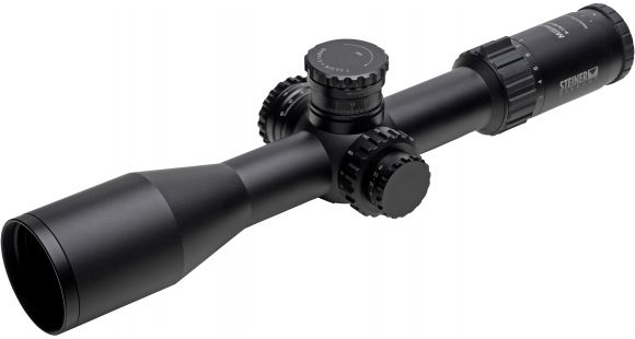 Image of Steiner M5Xi Military 3-15x50 mm Rifle Scope, 34 mm Tube, First Focal Plane, Black, Matte, Red MSR2 Reticle, Mil Rad Adjustment, 5573