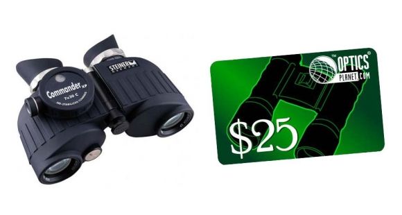 Image of Steiner 7x30 Commander XP with Compass Binocular and FREE 25 OpticsPlanet Gift Certificate