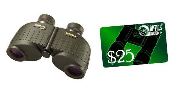 Image of Steiner 8x30mm M30r Military Binocular with Mil Ranging Reticle and FREE 25 OpticsPlanet Gift Certificate, 481-KIT1