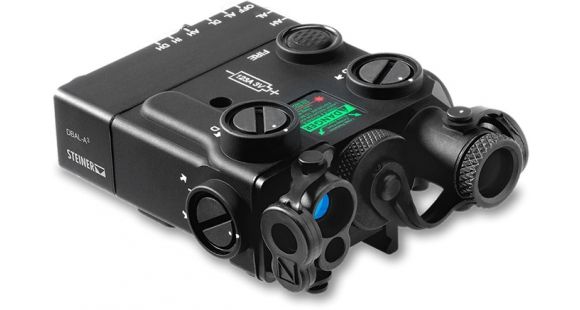 Image of Factory Demo Steiner Laser Devices Civilian Dual Beam Aiming Laser DBAL-A3, CIVILIAN LEGAL, Class IIIa, IR - Class I, Green Laser .7mW, Black 9008