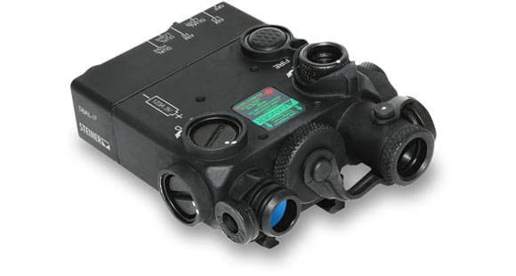 Image of Steiner Laser Devices Dual Beam Aiming Laser, Intelligent DBAL-I2, PEQ-2, IR, Class I, 4mW Adjustable IR Illumination, Black, 9007