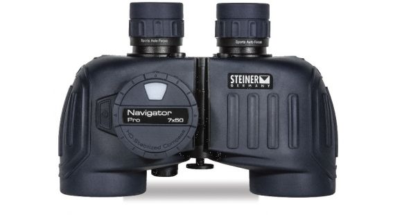 Image of Steiner Navigator Pro 7x50mm Porro Prism Binocular, w/Compass, NBR Long Life Rubber Armoring, Navy Blue, 7155