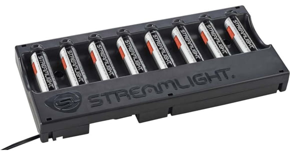 Image of Streamlight 8-Unit Bank Charger w/Batteries, Charger Type - 120V/100V AC, Black, 20234