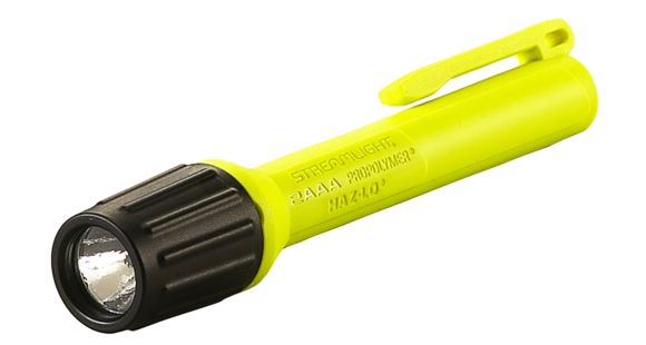 Image of Streamlight 2Aaa Propolymer Haz-Lo Flashlight, Atex Rated, 60 Lumen White Led, 2 X Aaa Battery, Box, Yellow, 66508