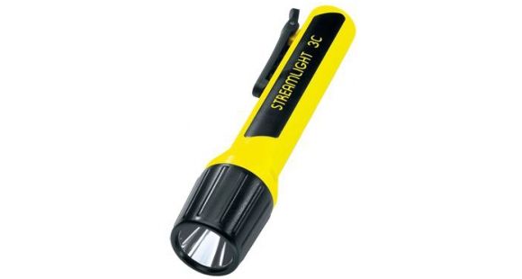 Image of Streamlight 3C Lux Div 2 w/ White LED, no batteries, Clam Pack, Yellow 33242