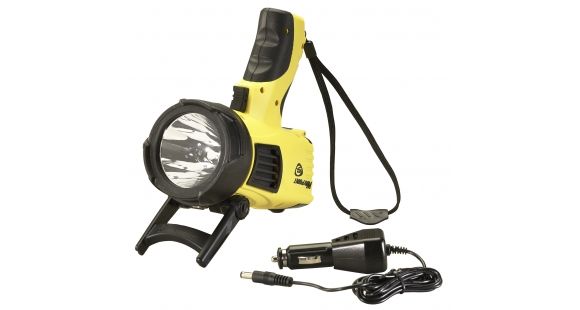 Image of Streamlight Waypoint Pistol Grip Spotlight, C Alkaline Battery/12V DC Power Cord, 550 Lumens, Yellow, Blister Pack 44904