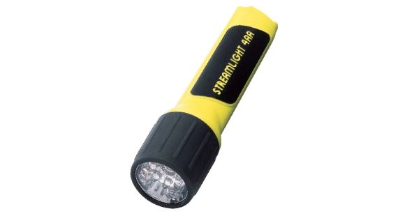 Image of Streamlight 4AA Propolymer LED Flashlight, White LEDs, No Batteries, Yellow, 68200