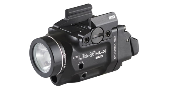 Image of Streamlight TLR-8 HL-X SUB USB SL-B9 Rechargeable 1000 Lumens LED Weapon Light for Sig Sauer P365/XL Closed Rail Systems, with High And Low Switches, USB-C Cord, Multi-Tool, Mounting Kit With Key, Black, 69467