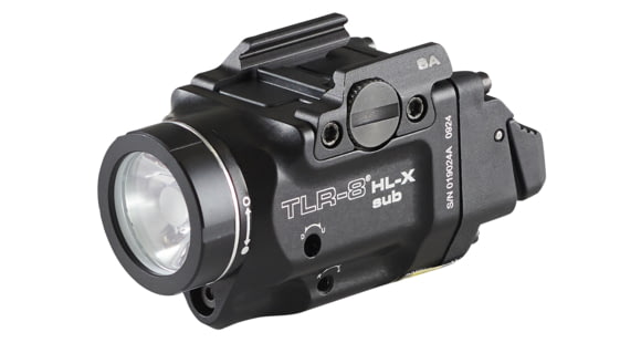 Image of Streamlight TLR-8 HL-X SUB USB SL-B9 Rechargeable 1000 Lumens LED Weapon Light for Springfield Armory Hellcat, with High And Low Switches, USB-C Cord, Multi-Tool, Mounting Kit With Key, Black, 69469