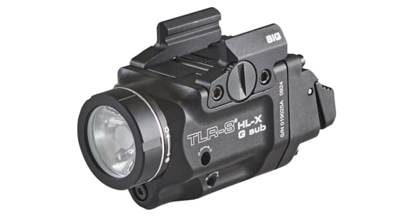 Image of USED, Streamlight TLR-8 HL-X G SUB USB SL-B9 Rechargeable 1000 Lumens LED Weapon Light for Sig Sauer P365/XL Closed Rail Systems w/ High And Low Switches, USB-C Cord, Multi-Tool, And Mounting Kit With Key, Black, 69477