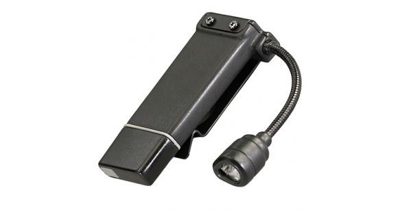 Image of Streamlight ClipMate USB Rechargeable Clip-On Light, Black with White and Red LEDs, USB with 120V AC 61126
