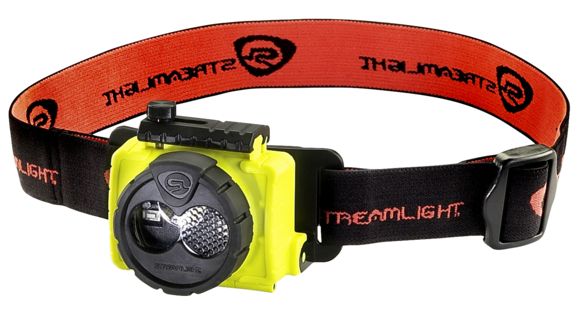 Image of Streamlight Double Clutch Headlamp, 125 Lumens, 240V Usb Cord, Yellow, 61605