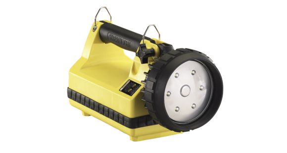 Image of Streamlight E-Flood Litebox Rechargeable Lantern Standard System, 615 Lumen Led, 22060 -Iec Type A 240V Ac Charge Cord, 12V Dc Mount Rack, Yellow, 45824