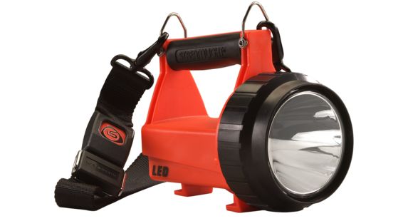 Image of USED, Streamlight Fire Vulcan Rechargeable C4 LED Flashlight, Standard Sytem with AC-DC Charger, Orange, 44450