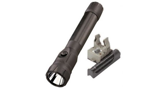 Image of Streamlight PolyStinger DS LED Flashlight, Black - DC Charger with Piggyback Fast Charge base 76834