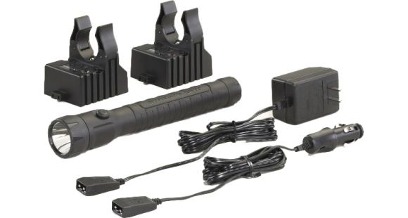 Image of Streamlight PolyStinger LED HAZ-LO Industrial Safety Flashlight, 120V AC Steady Charge Cord, Black, 76443