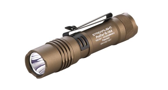 Image of USED, Streamlight PROTAC 1L-1AA Ultra-Compact White LED Flashlight, 350 Lumens, Coyote 88073