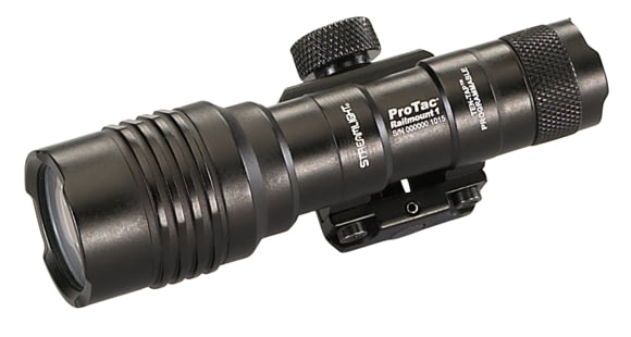 Image of Streamlight ProTac Rail Mount 1 Long Gun Light, AA Alkaline/CR123A Lithium, 350 Lumens, Black, 88058