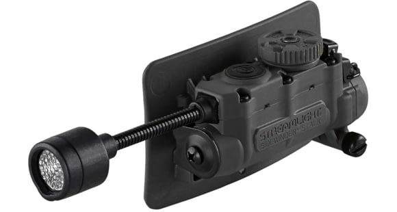Image of Streamlight Sidewinder Stalk LED Flashlight w/Helmet Clip &amp; Arc Rail Mount, CR123A &amp; AA, Multicolor, 76 Lumens, Black, Mailer Package, 14311