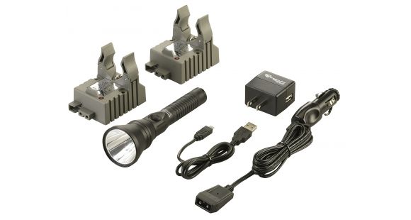 Image of Streamlight Strion DS HPL 700 Lumen Flashlight-IEC Type A 120V/100V AC/12V DC -2 Holder, Black, 74812