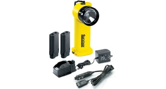 Image of Streamlight Survivor Div 2 Flashlight, Yellow - AC/DC chargers, PiggyBack Charge base, 2 batteries