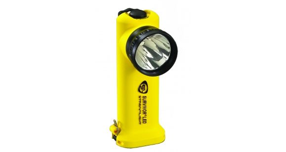 Image of Streamlight Survivor LED Flashlight, Yellow - AC/DC Chargers, Steady Charge Base, Alkaline Battery Pack 90513