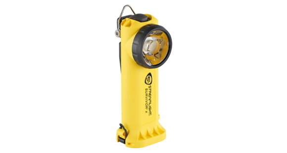 Image of Streamlight Survivor X Safety-Rated Firefighters Right-Angle LED Flashlight, No Charger, White, 250 Lumens, Yellow, 90961