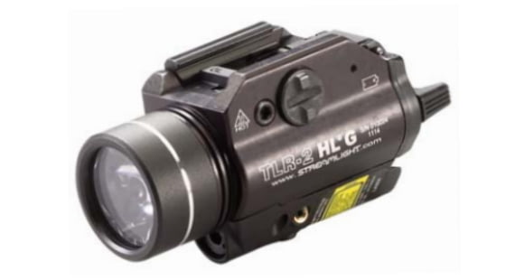 Image of Demo, Streamlight TLR-2 HL G Rail LED Mounted Flashlight, CR123A, Green, 1000 Lumens, Black, 69265