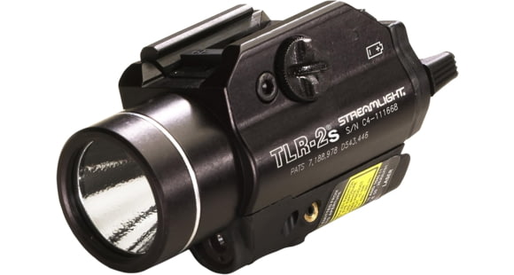 Image of Streamlight TLR-2 S CR123A 300 Lumens LED Tactical Weapon Flashlight w/ Laser Sight, Strobe Function, Black, 69230
