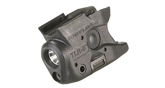 Image of Streamlight SubCompact C4 LED Gun Mounted Light w/ Laser, Smith &amp; Wesson, CR1/3N, Red/ White, 100 Lumens, Black, 69273