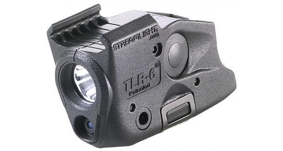 Image of Streamlight SubCompact C4 LED Gun Mounted Light w/ Laser, Glock 17-19, CR1/3N, Red/White, 100 Lumens, Black, 69290