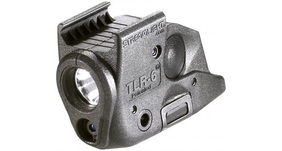 Image of Streamlight SubCompact C4 LED Gun Mounted Light w/ Laser, Springfield, CR1/3N, Red/ White, 100 Lumens, Black, 69291