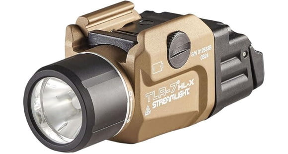 Image of USED, Streamlight TLR-7 Hl-X USB Multi-Fuel Rail-Mounted Flashlight, Sl-b9, White, 1000 Lumens, Flat Dark Earth, 69459