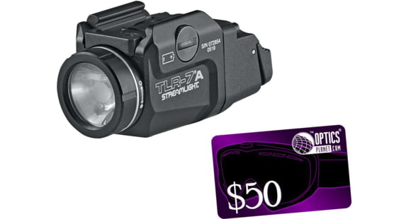 Image of Streamlight TLR-7X Flex LED Tactical Weapon Light w/Rear Switch Options &amp; 50 OpticsPlanet.com Email Gift Certificate