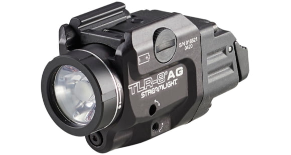 Image of Streamlight TLR-8 A Weapon Light and Laser, High Switch Mounted on TLR-8A, CR123A, Green Beam, 500 Lumens, Black, 69433