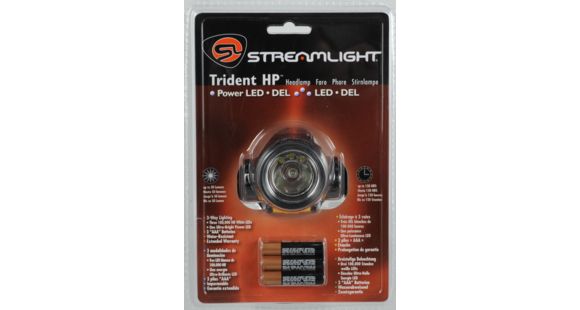 Image of Streamlight Buckmasters Trident HP Headlamp Flashlight - White LEDs, Black Straps - Yellow 61080