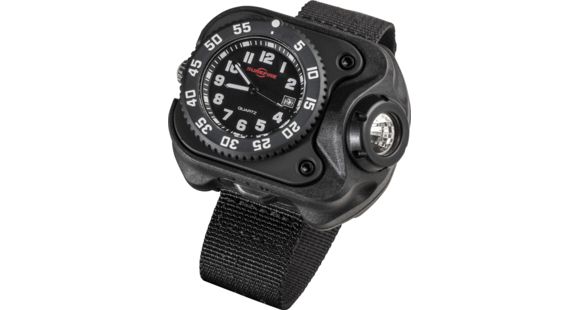 Image of DEMO, SureFire 2211 Wristlight With Surefire Watch Movement, Rechargeable Li-Ion, 15/60/300 Lumens, Black, 2211-B-BK-SF