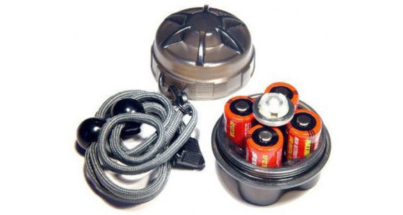 Image of SureFire Spares Carrier, Holds 1 Lamp + 6 123A Batteries, Fits Lamps P60, P61, P90, P91, R30, R60, Clamshell