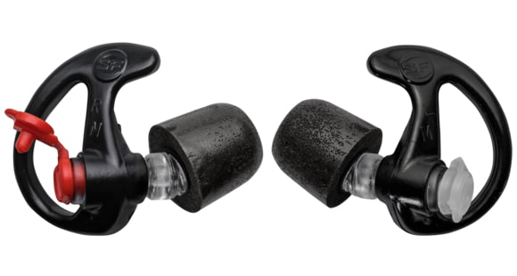 Image of SureFire EP7 Sonic Defender Ultra Earplugs, 25 Pair, Black, Large, NSN 6515-01-622-2558, EP7-BK-LPR-BULK