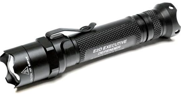 Image of Surefire E2D Executive Defender NRA Incadescent Flashlight, Black Hard Anodized E2D-BK-NRA