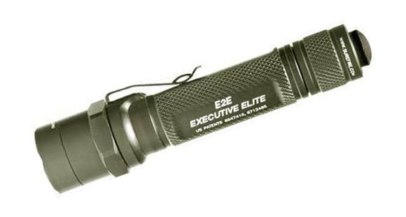 Image of Surefire Executive Elite Flashlight, OD Hard Finish, Black Nylon Case Plus 28 E2E-HA-CB