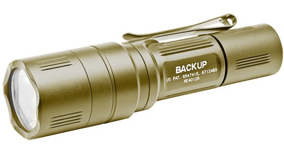 Image of SureFire EB1T Backup LED Flashlight, Tactical Switch, Tan EB1T-A-TN