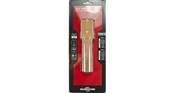 Image of SureFire G2X Pro Dual-Output 200 Lumens LED Flashlight, Tan G2X-B-TN
