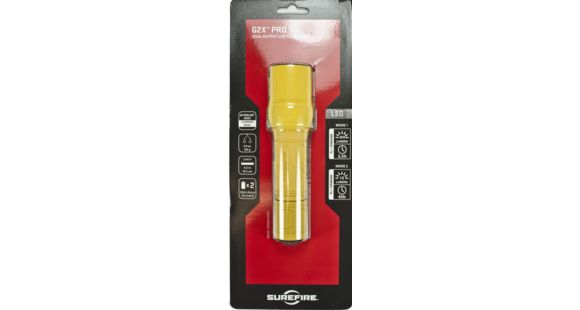 Image of SureFire G2X Pro Dual-Output 200 Lumens LED Flashlight, Yellow G2X-B-YL